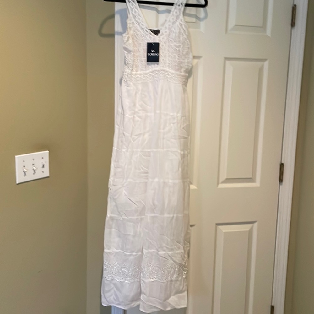 White maxi dress new with tags